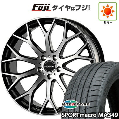 【新品国産車用5穴114.3】 夏タイヤ ホイール4本セット 215/35R19 ミレバー スポーツマクロ MA349(限定) コスミック ヴェネルディ シャロン 8J 19インチ(送料無料)|フジ スペシャルセレクション