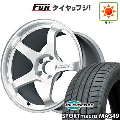 【新品国産車用5穴100】 夏タイヤ ホイール4本セット 225/40R18 ミレバー スポーツマクロ MA349（限定） ヨコハマ アドバンレーシング GT ビヨンド 8.5J 18インチ(送料無料)