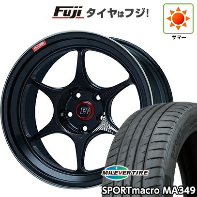 【新品国産車用5穴114.3】 夏タイヤ ホイール4本セット 215/35R19 ミレバー スポーツマクロ MA349(限定) ENKEI エンケイ PerformanceLine PF06 8.5J 19インチ(送料無料)|フジ スペシャルセレクション