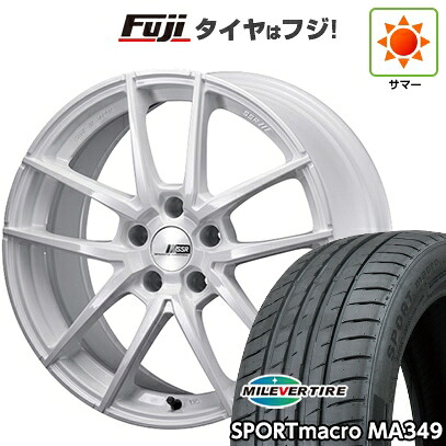 【新品国産車用5穴114.3】 夏タイヤ ホイール4本セット 225/40R18 ミレバー スポーツマクロ MA349（限定） SSR ライナー タイプ10モノブロック 8.5J 18インチ(送料無料)｜フジ スペシャルセレクション