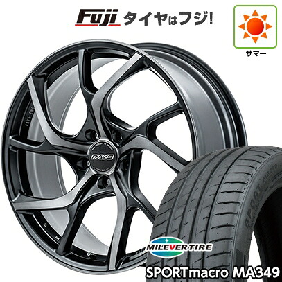 【新品国産車用5穴114.3】 夏タイヤ ホイール4本セット 245/40R20 ミレバー スポーツマクロ MA349（限定） RAYS レイズ VMF C-01 PREMIUM 9J 20インチ(送料無料)