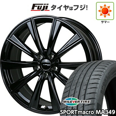 【新品国産車用5穴114.3】 夏タイヤ ホイール4本セット 245/35R20 ミレバー スポーツマクロ MA349（限定） ドゥオール アルジェノン スポーツ LS10 トヨタ・レクサス車専用 8J 20インチ(送料無料)