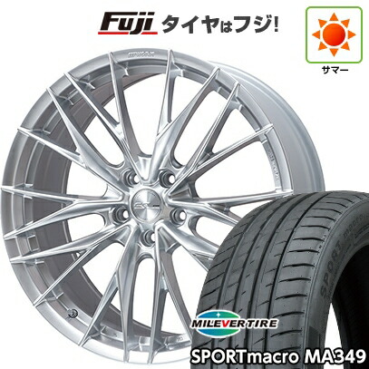 【新品国産車用5穴114.3】 夏タイヤ ホイール4本セット 215/45R18 ミレバー スポーツマクロ MA349（限定） WORK ワーク シュヴァート ブルネン LX 7.5J 18インチ(送料無料)｜フジ スペシャルセレクション