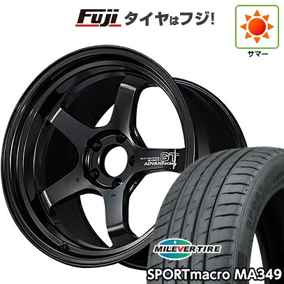 【新品国産車用5穴114.3】 夏タイヤ ホイール4本セット 225/40R18 ミレバー スポーツマクロ MA349（限定） ヨコハマ アドバンレーシング GT ビヨンド-R 9J 18インチ(送料無料)｜フジ スペシャルセレクション