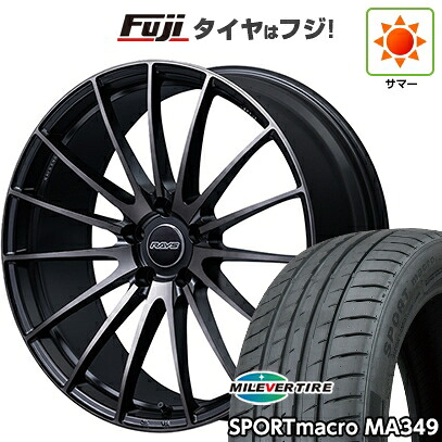 【新品国産車用5穴114.3】 夏タイヤ ホイール4本セット 225/35R20 ミレバー スポーツマクロ MA349（限定） RAYS レイズ VMF L-01 PREMIUM 8.5J 20インチ(送料無料)