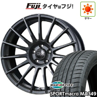 【新品国産車用5穴114.3】 夏タイヤ ホイール4本セット 225/45R18 ミレバー スポーツマクロ MA349（限定） OZ スーパーツーリズモ LM 8J 18インチ(送料無料)
