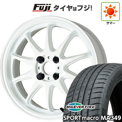【新品】フリード クロスター 夏タイヤ ホイール4本セット 205/45R17 ミレバー スポーツマクロ MA349（限定） WORK ワーク エモーション ZR10 7J 17インチ(送料無料)