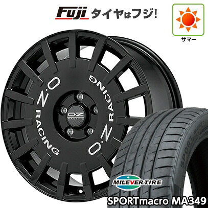 【新品】フリード クロスター 夏タイヤ ホイール4本セット 205/45R17 ミレバー スポーツマクロ MA349（限定） OZ ラリーレーシング 7J 17インチ(送料無料) 115,550円
