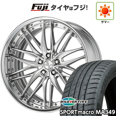 【新品国産車用5穴114.3】 夏タイヤ ホイール4本セット 235/35R19 ミレバー スポーツマクロ MA349（限定） WORK ワーク シュヴァート クヴェルII 8J 19インチ(送料無料)