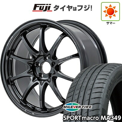 【新品国産車用5穴114.3】 夏タイヤ ホイール4本セット 215/35R19 ミレバー スポーツマクロ MA349（限定） RAYS レイズ ボルクレーシング CE28N-plus 8.5J 19インチ(送料無料)