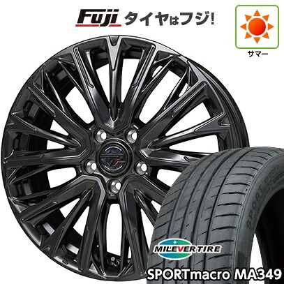【新品国産車用5穴114.3】 夏タイヤ ホイール4本セット 225/35R20 ミレバー スポーツマクロ MA349（限定） ホットスタッフ プレシャス HM-4 8.5J 20インチ(送料無料)｜フジ スペシャルセレクション