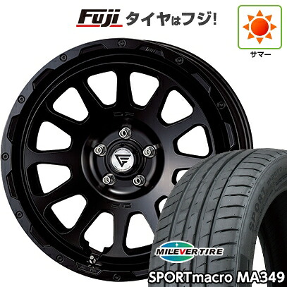 【新品国産車用5穴114.3】 夏タイヤ ホイール4本セット 235/55R18 ミレバー スポーツマクロ MA349（限定） デルタフォース オーバル 8J 18インチ(送料無料)