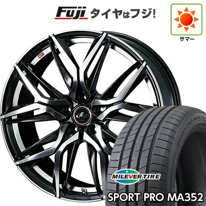 【新品国産車用5穴100】 夏タイヤ ホイール4本セット 215/45R17 ミレバー スポーツプロ MA352(限定) WEDS ウェッズ レオニス LM 7J 17インチ(送料無料)