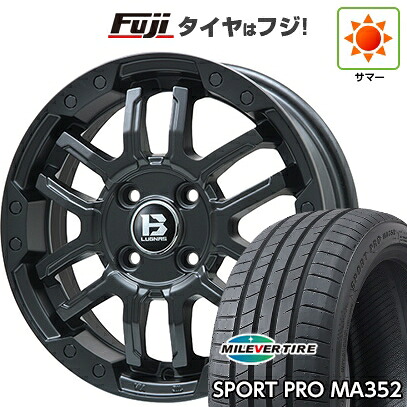 【新品】シエンタ 2022- 夏タイヤ ホイール4本セット 205/45R17 ミレバー スポーツプロ MA352(限定) ビッグウエイ B-LUGNAS FRD(マットブラック) 6.5J 17インチ(送料無料)