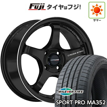 【新品国産車用5穴100】 夏タイヤ ホイール4本セット 215/45R17 ミレバー スポーツプロ MA352(限定) ホットスタッフ クロススピード ハイパーエディションCR5 7.5J 17インチ(送料無料)