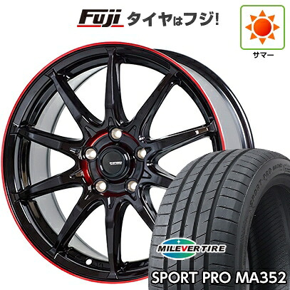 【新品】シエンタ 2022- 夏タイヤ ホイール4本セット 205/45R17 ミレバー スポーツプロ MA352(限定) ホットスタッフ ジースピード P-05R 7J 17インチ(送料無料)|フジ スペシャルセレクション