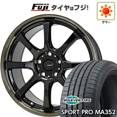 【新品国産車用5穴100】 夏タイヤ ホイール4本セット 215/45R17 ミレバー スポーツプロ MA352(限定) ホットスタッフ ジースピード P-08 7J 17インチ(送料無料)