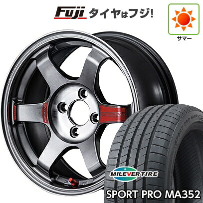 【新品国産車用5穴100】 夏タイヤ ホイール4本セット 215/45R17 ミレバー スポーツプロ MA352(限定) RAYS レイズ ボルクレーシング TE37 サーガ SL 7.5J 17インチ(送料無料)