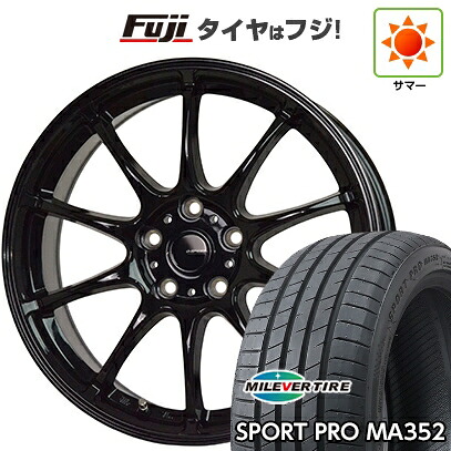 【新品】シエンタ 2022- 夏タイヤ ホイール4本セット 205/45R17 ミレバー スポーツプロ MA352(限定) ホットスタッフ ジースピード G-07 7J 17インチ(送料無料)｜フジ スペシャルセレクション