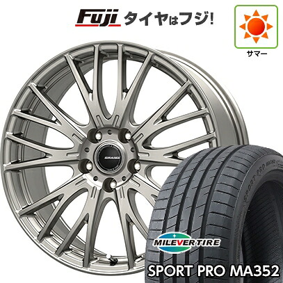 【新品国産車用5穴100】 夏タイヤ ホイール4本セット 215/45R17 ミレバー スポーツプロ MA352(限定) コーセイ クレイシズ SE48 7J 17インチ(送料無料)