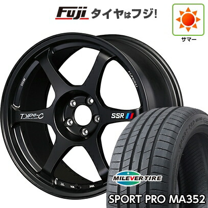 【新品国産車用5穴100】 夏タイヤ ホイール4本セット 215/45R17 ミレバー スポーツプロ MA352(限定) SSR Type-c FORGED 7.5J 17インチ(送料無料)