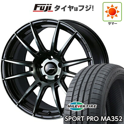 【新品国産車用5穴100】 夏タイヤ ホイール4本セット 215/45R17 ミレバー スポーツプロ MA352(限定) WEDS ウェッズスポーツ SA-62R 7.5J 17インチ(送料無料)|フジ スペシャルセレクション