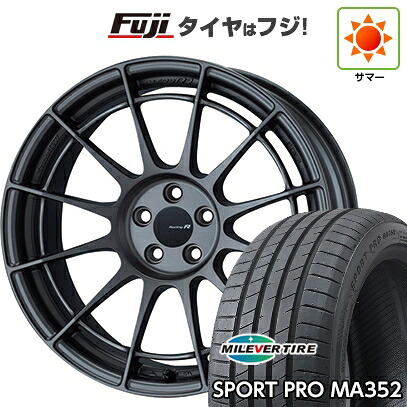 【新品国産車用5穴100】 夏タイヤ ホイール4本セット 215/45R17 ミレバー スポーツプロ MA352(限定) ENKEI エンケイ Racing Revolution NT03 RR 7J 17インチ(送料無料)｜フジ スペシャルセレクション