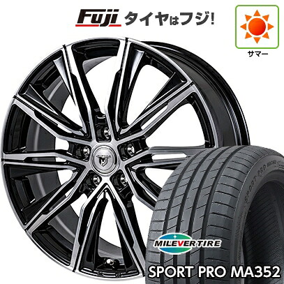 【新品国産車用5穴100】 夏タイヤ ホイール4本セット 215/45R17 ミレバー スポーツプロ MA352(限定) モンツァ JPスタイル MJ-X 7J 17インチ(送料無料)｜フジ スペシャルセレクション