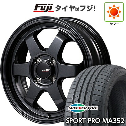 【新品国産車用5穴100】 夏タイヤ ホイール4本セット 215/45R17 ミレバー スポーツプロ MA352(限定) MID WHEELS MID RACING R06 7.5J 17インチ(送料無料)