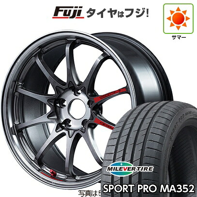 【新品国産車用5穴100】 夏タイヤ ホイール4本セット 215/45R17 ミレバー スポーツプロ MA352(限定) RAYS レイズ ボルクレーシング CE28N-plus SL 7.5J 17インチ(送料無料)