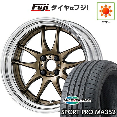 【新品国産車用5穴100】 夏タイヤ ホイール4本セット 215/45R17 ミレバー スポーツプロ MA352(限定) WORK ワーク エモーション CR 2P 7J 17インチ(送料無料)|フジ スペシャルセレクション