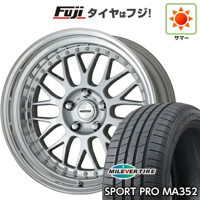 【新品国産車用5穴100】 夏タイヤ ホイール4本セット 215/45R17 ミレバー スポーツプロ MA352(限定) WORK ワーク マイスター M1 3P 7J 17インチ(送料無料)