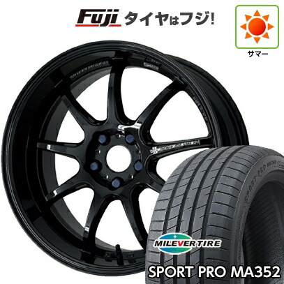 【新品】シエンタ 2022- 夏タイヤ ホイール4本セット 205/45R17 ミレバー スポーツプロ MA352(限定) WORK ワーク エモーション D9R 7J 17インチ(送料無料)