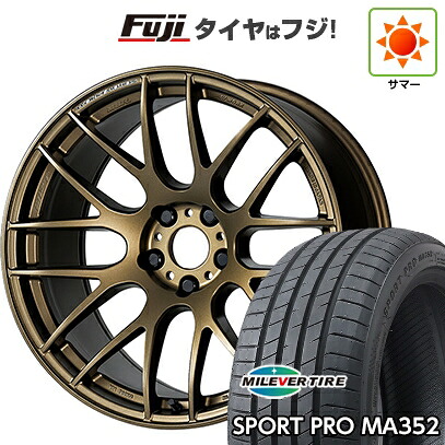 【新品】シエンタ 2022- 夏タイヤ ホイール4本セット 205/45R17 ミレバー スポーツプロ MA352(限定) WORK ワーク エモーション M8R 7J 17インチ(送料無料)