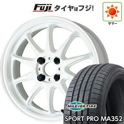 【新品国産車用5穴100】 夏タイヤ ホイール4本セット 215/45R17 ミレバー スポーツプロ MA352(限定) WORK ワーク エモーション ZR10 7J 17インチ(送料無料)