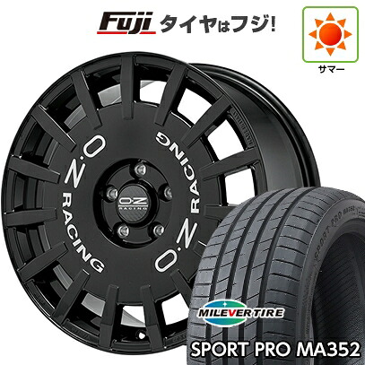 【新品国産車用5穴100】 夏タイヤ ホイール4本セット 215/45R17 ミレバー スポーツプロ MA352(限定) OZ ラリーレーシング 7J 17インチ(送料無料)｜フジ スペシャルセレクション