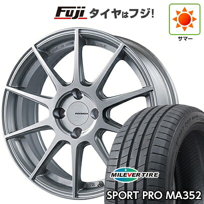 【新品国産車用5穴100】 夏タイヤ ホイール4本セット 215/45R17 ミレバー スポーツプロ MA352(限定) ブリヂストン ポテンザ SW010 7J 17インチ(送料無料)