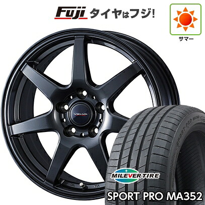 【新品国産車用5穴100】 夏タイヤ ホイール4本セット 215/45R17 ミレバー スポーツプロ MA352(限定) WEDS ウェッズ ヴェルバ ワンダー 7J 17インチ(送料無料)