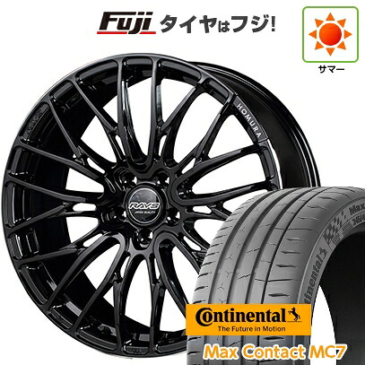 【新品国産車用5穴114.3】 夏タイヤ ホイール4本セット 245/35R21 コンチネンタル コンチ マックスコンタクトMC7(限定) RAYS レイズ ホムラ 2X10BD 9J 21インチ(送料無料) 156,100円