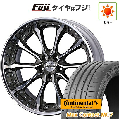 【新品国産車用5穴114.3】 夏タイヤ ホイール4本セット 245/35R21 コンチネンタル コンチ マックスコンタクトMC7(限定) WEDS ウェッズ クレンツェ ヴェルサム 8.5J 21インチ(送料無料)