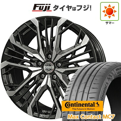 【新品国産車用5穴114.3】 夏タイヤ ホイール4本セット 245/35R21 コンチネンタル コンチ マックスコンタクトMC7(限定) 共豊 シュタイナー LGX【限定】 8J 21インチ(送料無料)