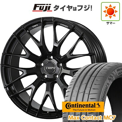 【新品国産車用5穴114.3】 夏タイヤ ホイール4本セット 245/35R21 コンチネンタル コンチ マックスコンタクトMC7(限定) TWS エクスリート 109M モノブロック 8.5J 21インチ(送料無料)