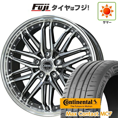 【新品国産車用5穴114.3】 夏タイヤ ホイール4本セット 245/35R21 コンチネンタル コンチ マックスコンタクトMC7(限定) 共豊 シュタイナー EMX 8.5J 21インチ(送料無料)