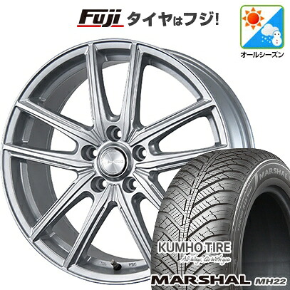 【新品】フリード クロスター オールシーズンタイヤ ホイール4本セット 205/45R17 88 W XL クムホ マーシャル MH22 オールシーズン(限定) ブリヂストン エコフォルム SE-20 7J 17インチ(送料無料)