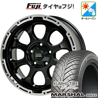 【新品国産車用5穴114.3】 オールシーズンタイヤ ホイール4本セット 225/60R17 103 V XL クムホ マーシャル MH22 オールシーズン(限定) ホットスタッフ マッドクロス グレイス 7J 17インチ(送料無料)