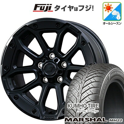 【新品国産車用5穴114.3】 オールシーズンタイヤ ホイール4本セット 215/65R16 102 V XL クムホ マーシャル MH22 オールシーズン(限定) TUS JAPAN ジェップセン MJCR 216 7.5J 16インチ(送料無料)｜フジ スペシャルセレクション