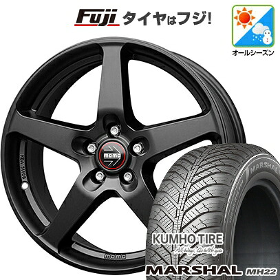 【新品国産車用5穴114.3】 オールシーズンタイヤ ホイール4本セット 215/65R16 102 V XL クムホ マーシャル MH22 オールシーズン(限定) モモ ファイブ 7J 16インチ(送料無料)