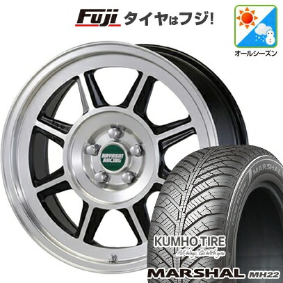 【新品国産車用5穴114.3】 オールシーズンタイヤ ホイール4本セット 205/50R17 93 W XL クムホ マーシャル MH22 オールシーズン(限定) ハヤシレーシング ハヤシストリート タイプSTL 7J 17インチ(送料無料)