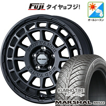 【新品】フリード クロスター オールシーズンタイヤ ホイール4本セット 205/45R17 88 W XL クムホ マーシャル MH22 オールシーズン(限定) WEDS ウェッズアドベンチャー マッドヴァンス X タイプF 7J 17インチ(送料無料)