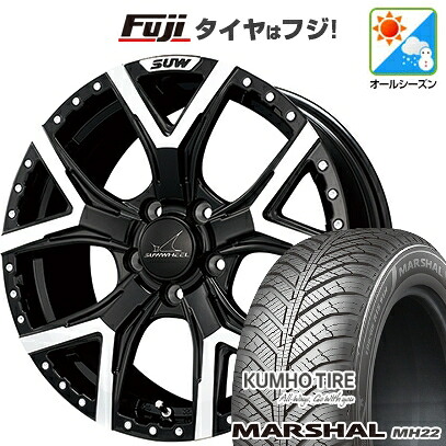 【新品国産車用5穴114.3】 オールシーズンタイヤ ホイール4本セット 215/65R16 102 V XL クムホ マーシャル MH22 オールシーズン(限定) クライメイト SUW フォルテ 7J 16インチ(送料無料)|フジ スペシャルセレクション
